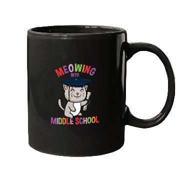 Discover Moewing Into Middle School Cat Back To School Mugs