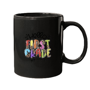 Discover Hello First Grade Back to School Student Teacher Mugs