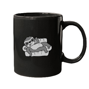 Discover Sofa sloth chill home Mugs