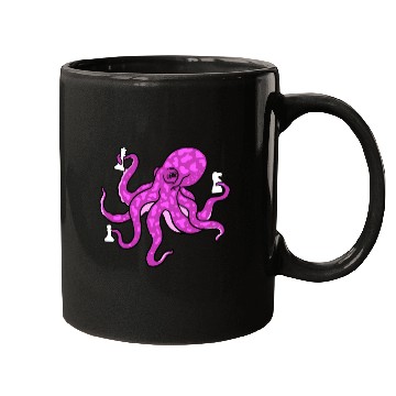 Discover Octopus Playing Chess for Octopus Lover Mugs