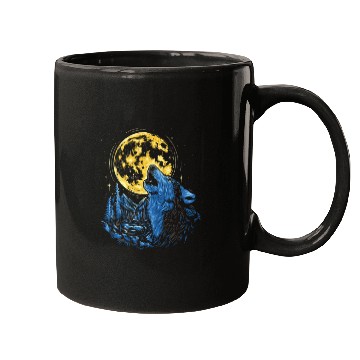 Discover Wolf Moon Forest Wolves Nature Nature Liever Full Mugs