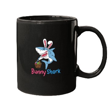 Discover Bunny Shark Easter Sunday Egg Hunting Holiday Gift Mugs