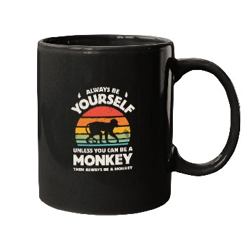 Discover Always Be Yourself Monkey Mugs for Men Women Boys