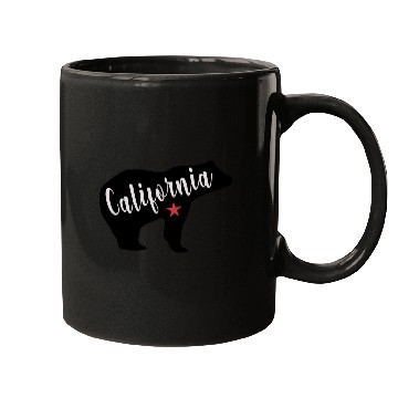 Discover California Bear Flag Mugs