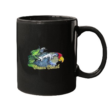 Discover Ocean beach parrot Mugs