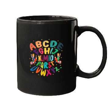 Discover funny kindergarten hi alphabet back to school Mugs