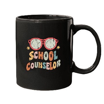 Discover School Counselor Groovy Retro Mugs