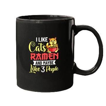Discover Ramen Cat Bowl Chicken Noodle Soup Japanese Mugs
