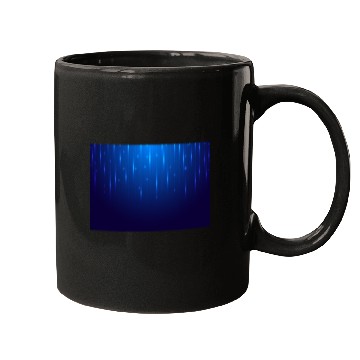 Discover Navy Blue Glowing Neon Dots Mugs