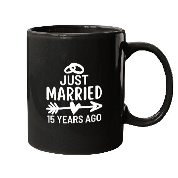 Discover Just Married 15 Years Ago Wedding Anniversary Mugs
