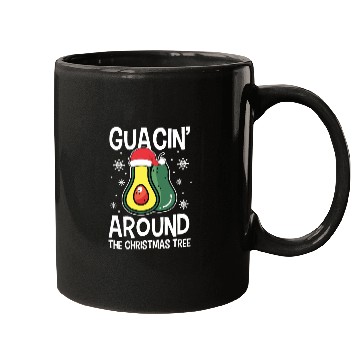 Discover Christmas Guacin Around The Tree Avocado Xmas Mugs