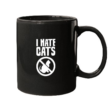Discover I Hate Cats Puppy Lover Dog Animal Sayings Mugs