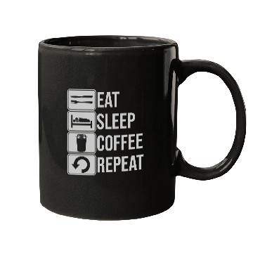 Discover coffee drink daily repeat Mugs