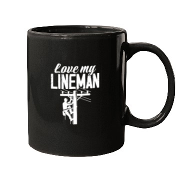 Discover Love My Lineman Mugs