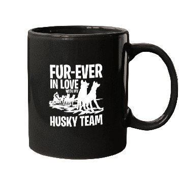 Discover Mushing Fur-Ever In Love With My Husky Team Mugs