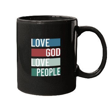 Discover Love God Love People Mugs