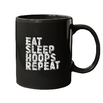 Discover Eat Sleep Hoops Repeat 3 Mugs