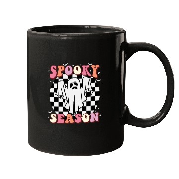 Discover Spooky Season Halloween Vintage Text Design Mugs