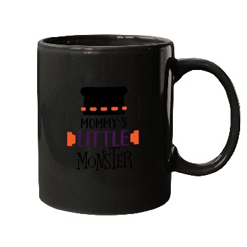 Discover Mommy's Little Monster Scary Halloween Boys Gift Mugs