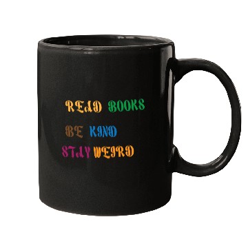 Discover read books be kind stay weird 1 Mugs
