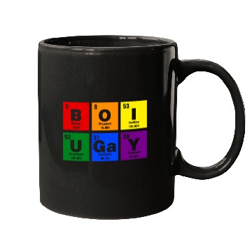 Discover BOI U Gay, LGBT Periodic Table Mugs