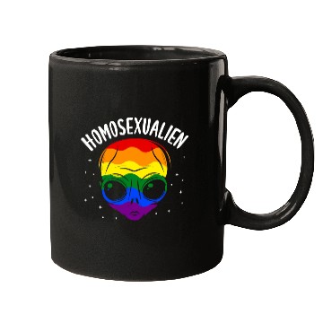 Discover Homosexualien LGBT Rainbow Flag Mugs