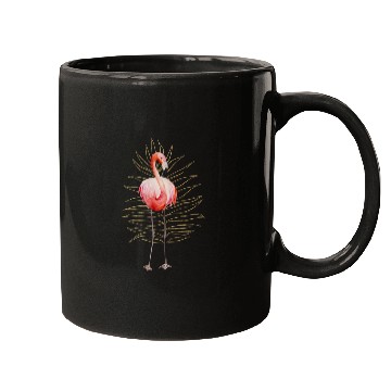 Discover Black Natural Flamingo Mugs