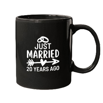 Discover Just Married 20 Years Ago Wedding Anniversary Mugs