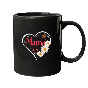 Discover Mama Daisy Flower Heart Women Mugs