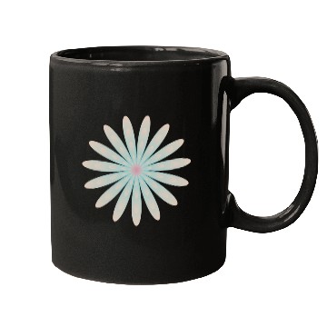 Discover Blue and Coral Flower Mugs