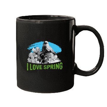 Discover I love SPRING with Eagle Mugs