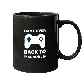 Discover Game Over Back To School Funny Video Gamer Gaming Mugs