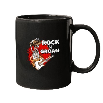 Discover Halloween Cowboy Skeleton Rocker Hand Rock Mugs