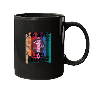 Discover 2nd Grade Level Unlocked School Boy Mugs