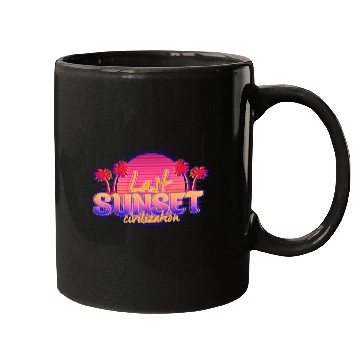 Discover Synthwave/Retrowave/Vaporwave 80s - Sunset Mugs
