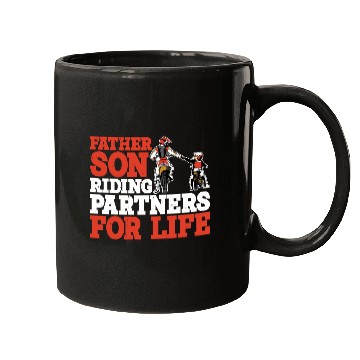 Discover Father Son, Riding Partners For Life 3 Mugs