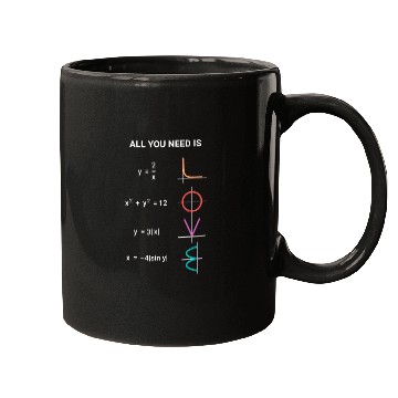 Discover All You Need is Love with Math Rainbow Mugs