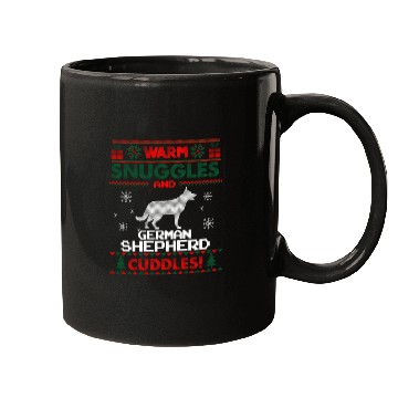 Discover Merry Christmas German Shepherd Dog Ugly Christmas Mugs