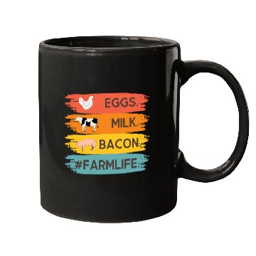 Discover FARMLIFE EGGS MILK BACON 2 Mugs