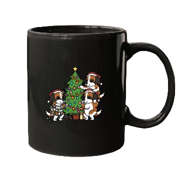 Discover Saint Bernard Christmas Tree Mugs