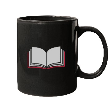 Discover learning open book pages Mugs