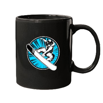 Discover Winter Vacation Snowboarding Snowboarder Mugs
