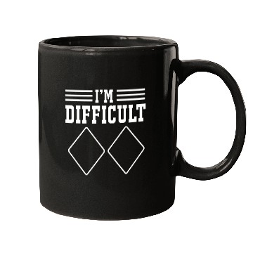 Discover Diamond Ski Im Difficult Ski Snowboarding Mugs