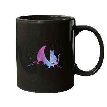 Discover Celestial Cat Lover Pastel Goth Feline Mugs
