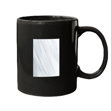 Discover Luxury White Silver Stripes Mugs