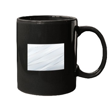 Discover Luxury White Silver Stripes Mugs