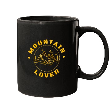 Discover Mountain Lover Yellow Mugs