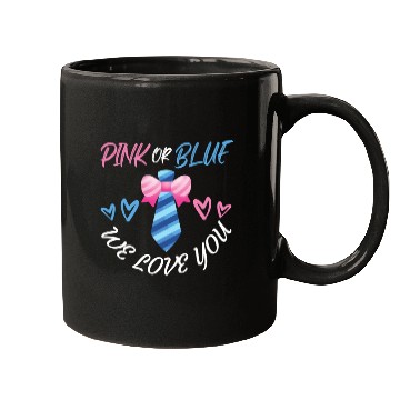 Discover Pink or Blue We Love You Bow Necktie Mugs