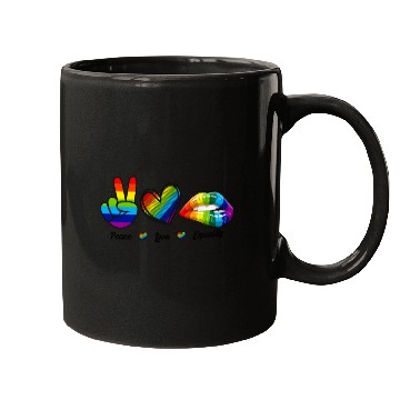 Discover Peace Love Equality - Rainbow LGBT Tolerance Mugs