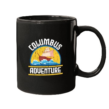 Discover Columbus Adventure USA America Columbus Day Mugs
